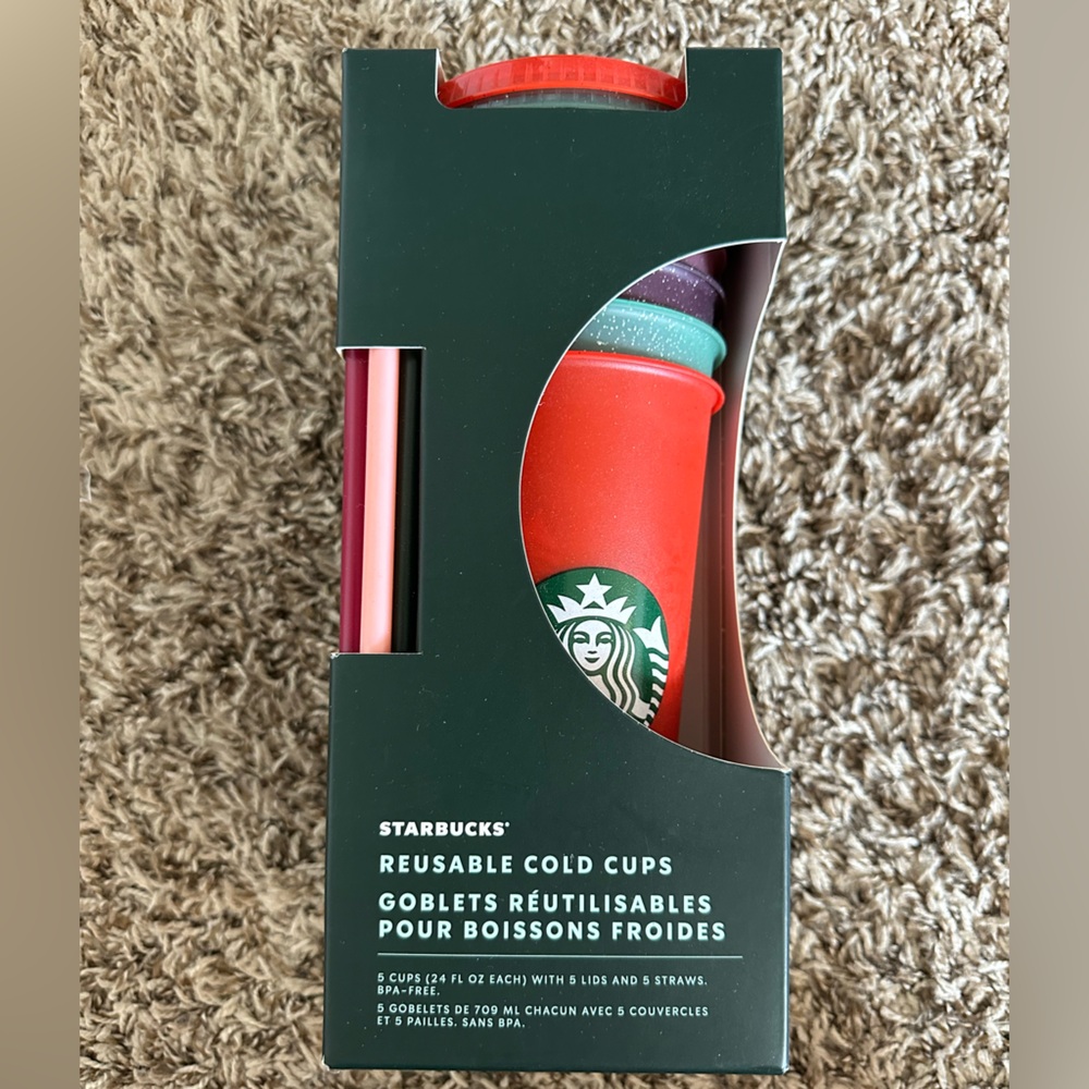 Starbucks reusable cold cups glitter collection